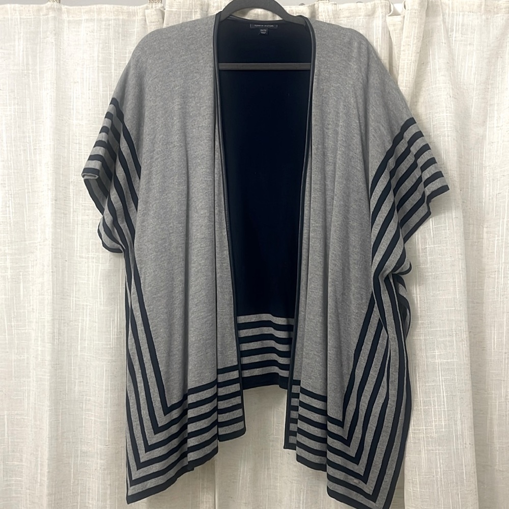 Tommy Hillfiger Open Cardigan Navy/Gray Size OS EUC